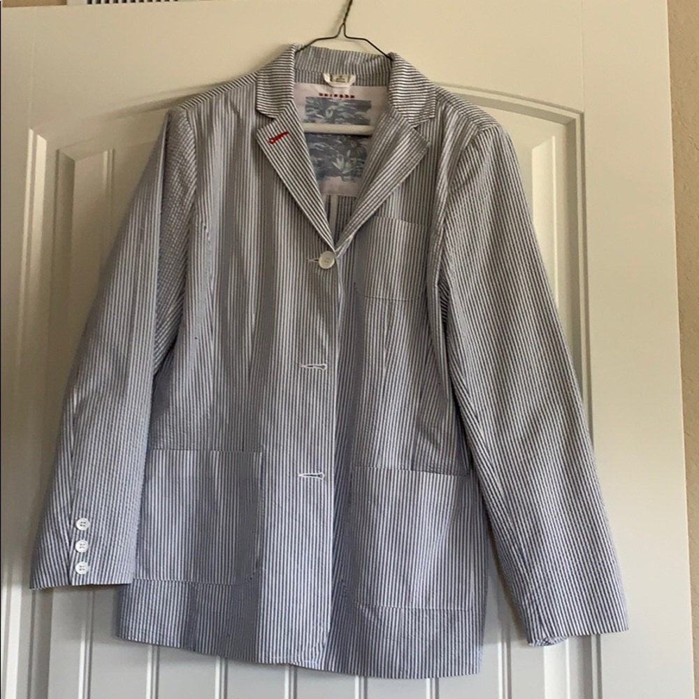 Seersucker Blazer